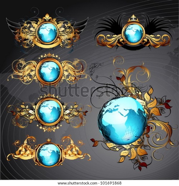 World Frames Set Stock Vector (Royalty Free) 101691868 | Shutterstock