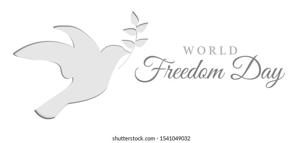 World Freedom Day Background Illustration