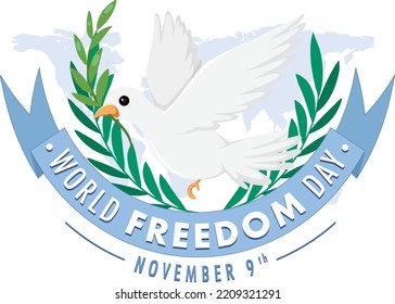World Freedom Day Banner Design illustration