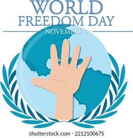 World Freedom Day Banner Design illustration