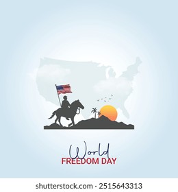 Día Mundial de la Libertad, Día de la Libertad Creativa Póster, Vector, 3D, ilustración, 9 de noviembre.