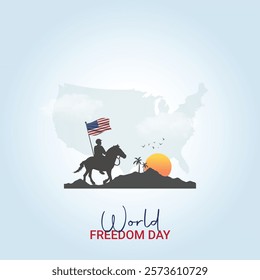 world freedom day, freedom day creative Poster, vector, 3d, illustration, november 9.