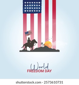 world freedom day, freedom day creative Poster, vector, 3d, illustration, november 9.