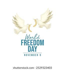 World Freedom Day vector design template good for celebration usage. World Freedom Day design. flat design. eps 10.