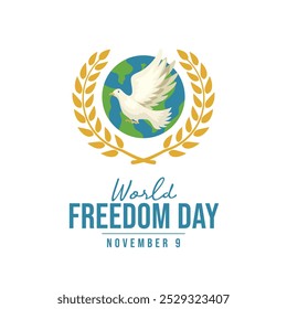 World Freedom Day vector design template good for celebration usage. World Freedom Day design. flat design. eps 10.