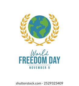 World Freedom Day vector design template good for celebration usage. World Freedom Day design. flat design. eps 10.