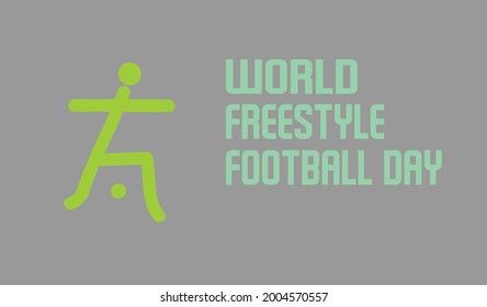 World Freestyle Football Day vector template