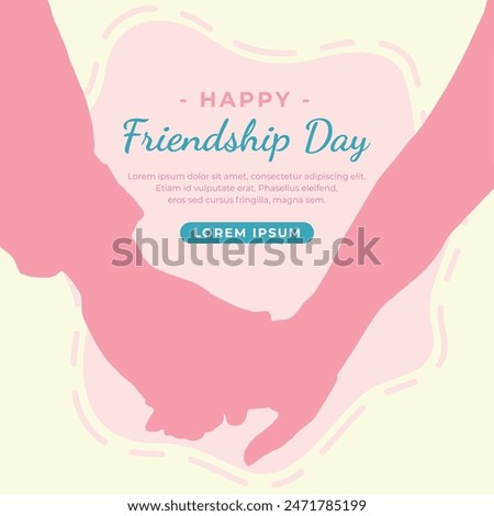 World friendship day template design