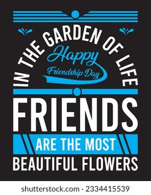 World Friendship day Typography Design, Happy Friendship day