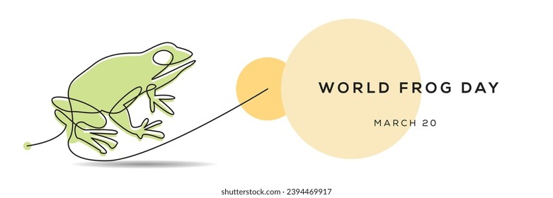 World Frog Day, held on 20 March.