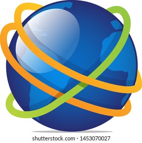 World full of technology illustration art