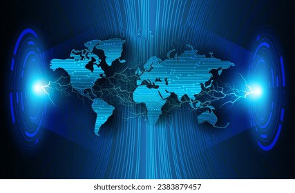world future digital technology concept background
