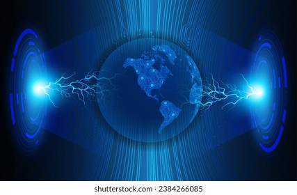 world future digital technology concept background