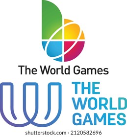 THE WORLD GAMES LOGO BIRMINGHAM USA JULY 2022 EDITORIAL MATERIAL VECTOR