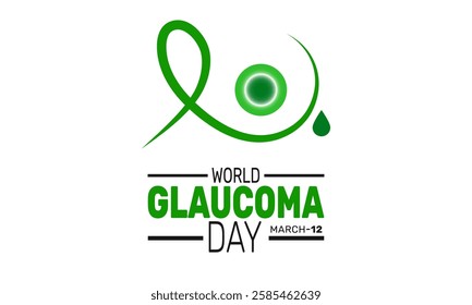 World Glaucoma day is Celebrated in March 12. This holiday-themed design is perfect for backgrounds, banners, greeting cards, posters with text inscription, Classic social media posts. Vector