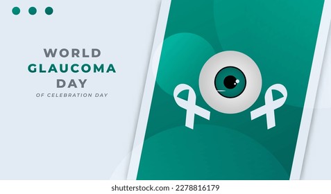 World Glaucoma Day Celebration Vector Design Illustration for Background, Poster, Banner, Advertising, Greeting Card