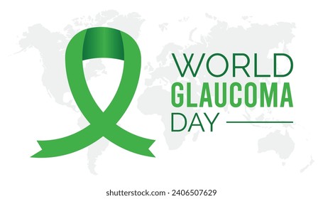 World Glaucoma day is observed every year in March. Holiday, poster, card and background vector illustration design.