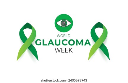 World Glaucoma Week. background, banner, card, poster, template. Vector illustration.