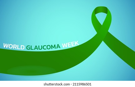 World glaucoma week. Vector banner, poster, flyer, greeting card