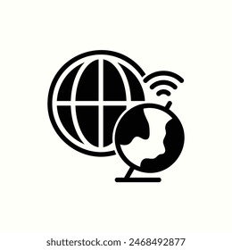 Weltweites globales Symbol, isoliertes Symbol