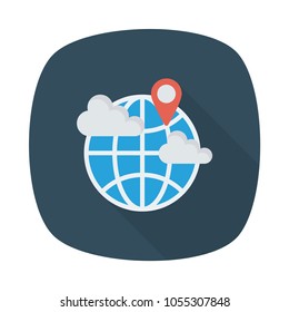 world global  location 