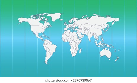 Mapa Mundial con detalles de las fronteras del país