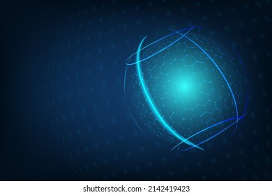 Antecedentes en la tecnología de la globalización mundial. Plantilla de partículas abstractas. Espacio en blanco para el diseño de la presentación.