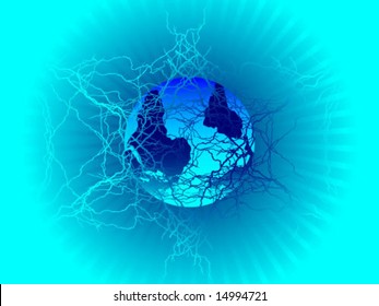 world globe abstract