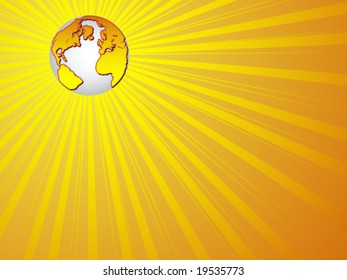 World globe background concept