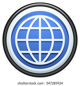 World globe button
