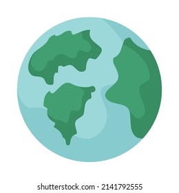 world globe design over white