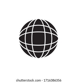 Ilustración del mundo, globo, icono de tierra vectorial