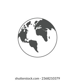Vector de diseño del logotipo de Icono de Ilustración del Planeta Tierra del Mundo