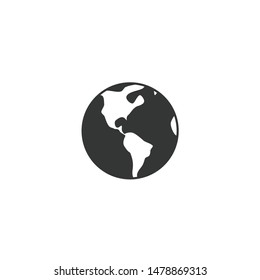 World Globe Earth Vector Icon