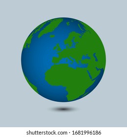 World globe earth vector illustration