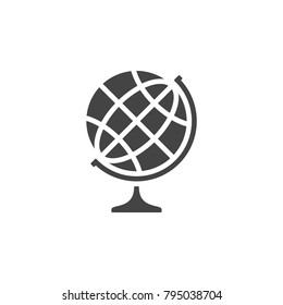 World globe flat icon