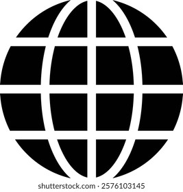 World globe in flat icon. Vector for apps or website Earth global country map planet Travel internet globe sign symbol isolated on transparent background international communication service