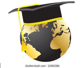 World globe graduation