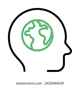world,
globe,
head,
ecology and environment icon
