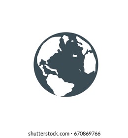 World globe icon, can be used for web and mobile design