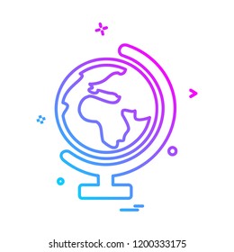 World globe icon design vector 
