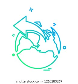 World globe icon design vector 