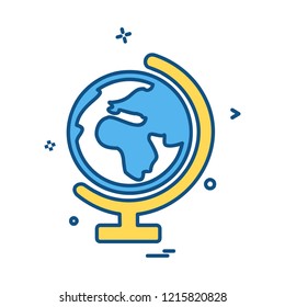 World globe icon design vector 