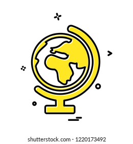 World globe icon design vector 