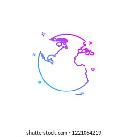 World globe icon design vector 
