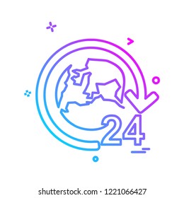 World globe icon design vector 