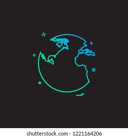 World globe icon design vector 