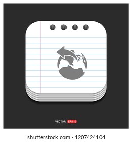 World globe icon - Free vector icon