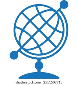 world globe icon global map business illustration