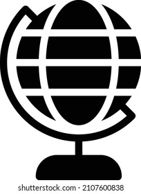 icono mundial aislado en fondo blanco. Ilustración vectorial. Eps10. Icono de vector para el diseño y aplicación de sitios web